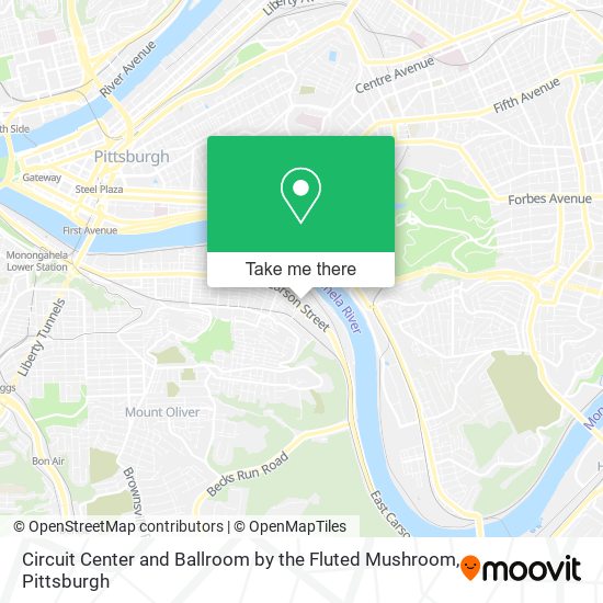 Circuit Center and Ballroom by the Fluted Mushroom map