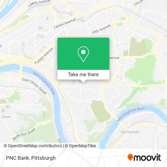 PNC Bank map