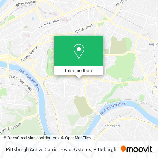 Pittsburgh Active Carrier Hvac Systems map