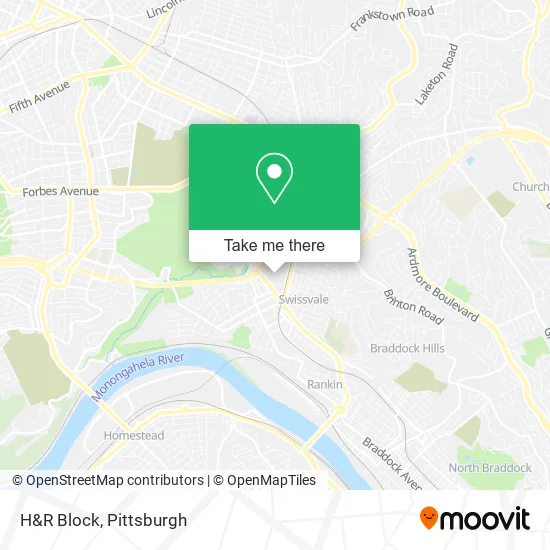 H&R Block map