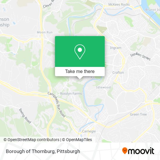 Mapa de Borough of Thornburg