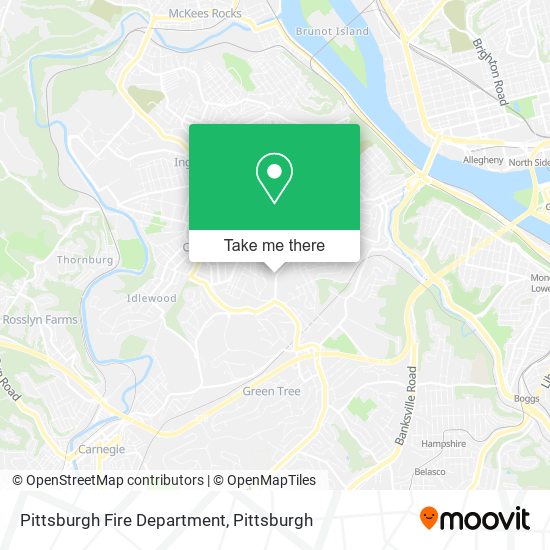 Mapa de Pittsburgh Fire Department