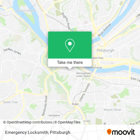 Emergency Locksmith map