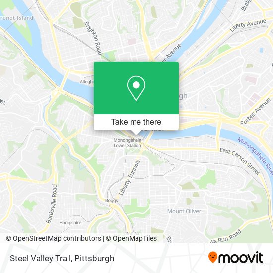 Steel Valley Trail map