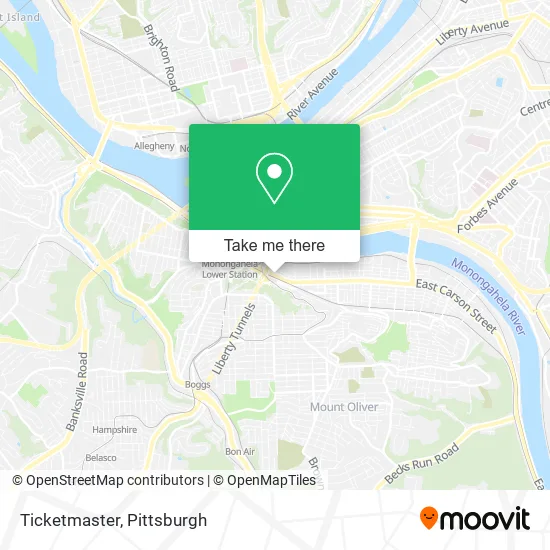 Ticketmaster map