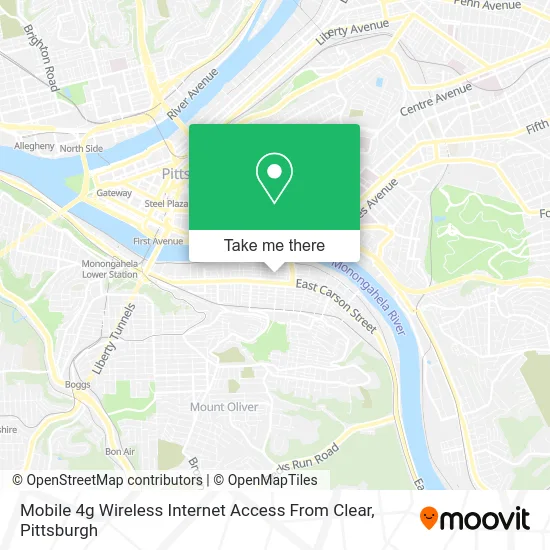 Mobile 4g Wireless Internet Access From Clear map