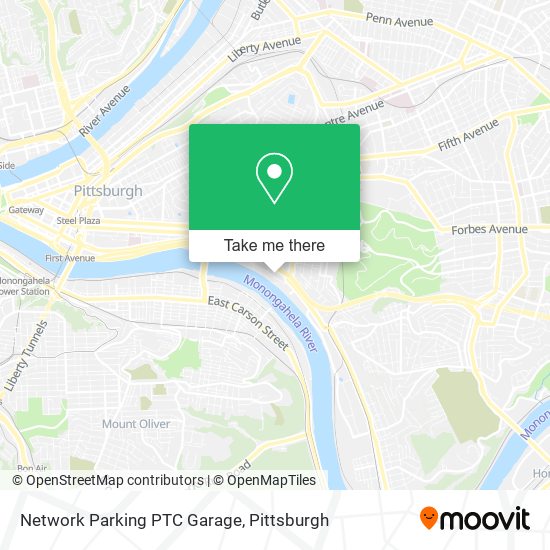 Mapa de Network Parking PTC Garage