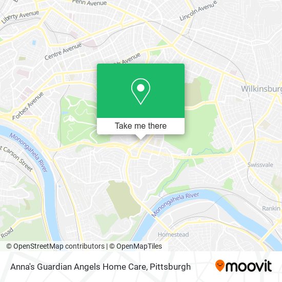 Anna's Guardian Angels Home Care map