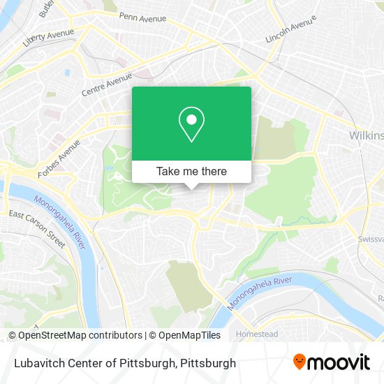 Mapa de Lubavitch Center of Pittsburgh