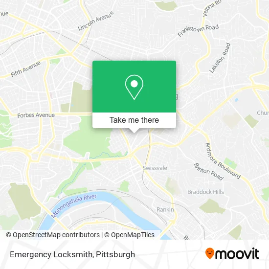 Emergency Locksmith map