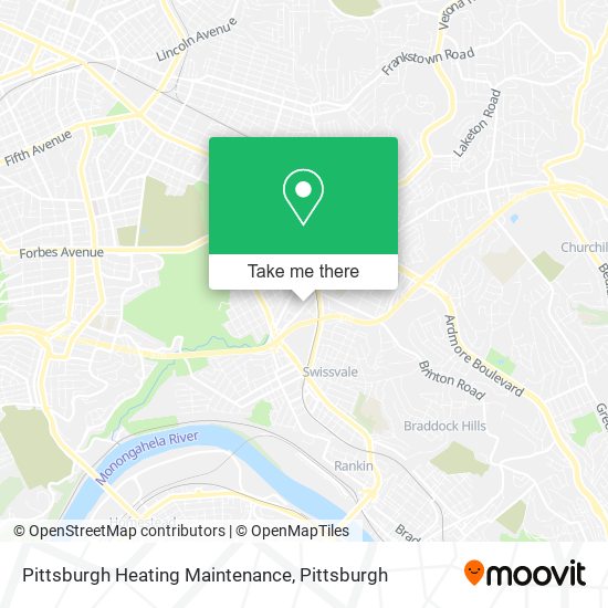 Mapa de Pittsburgh Heating Maintenance