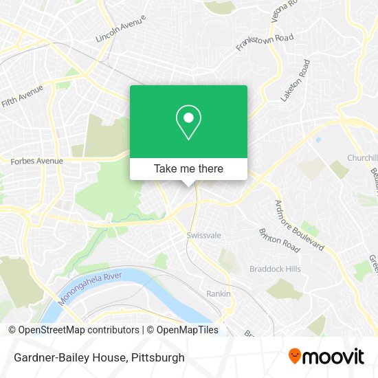 Gardner-Bailey House map