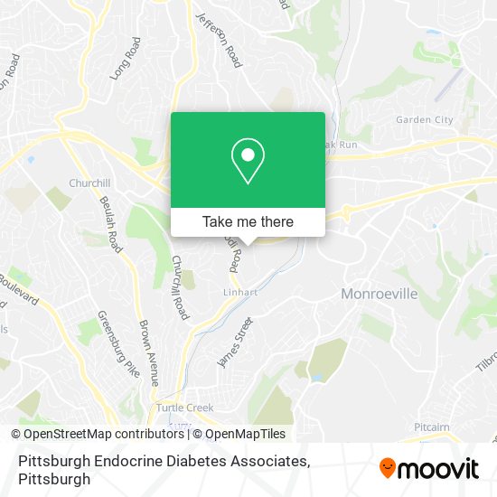 Mapa de Pittsburgh Endocrine Diabetes Associates