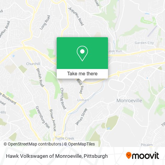 Mapa de Hawk Volkswagen of Monroeville