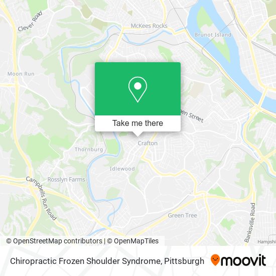 Chiropractic Frozen Shoulder Syndrome map