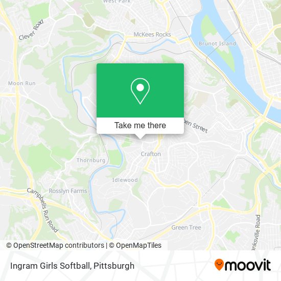 Ingram Girls Softball map