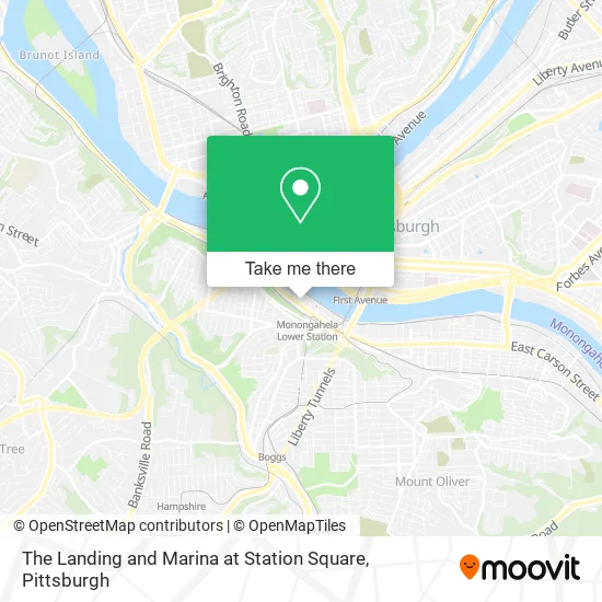 The Landing and Marina at Station Square map