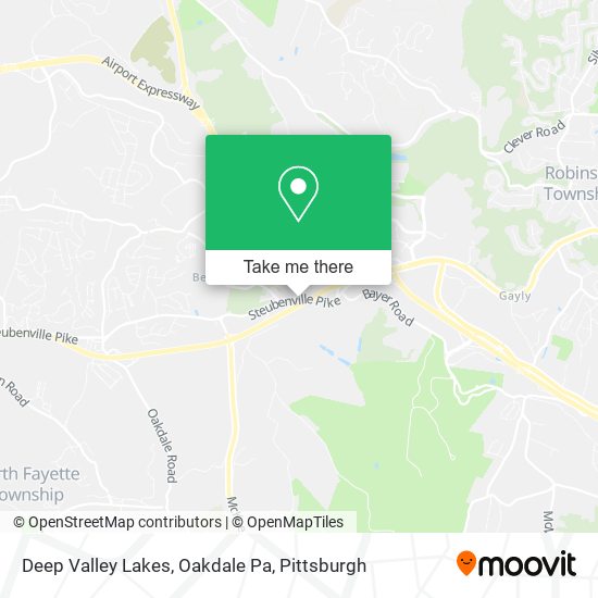 Deep Valley Lakes, Oakdale Pa map