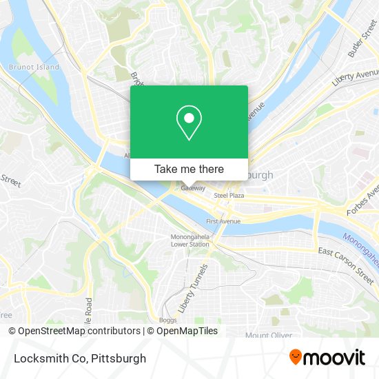 Mapa de Locksmith Co