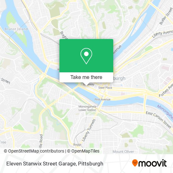 Mapa de Eleven Stanwix Street Garage