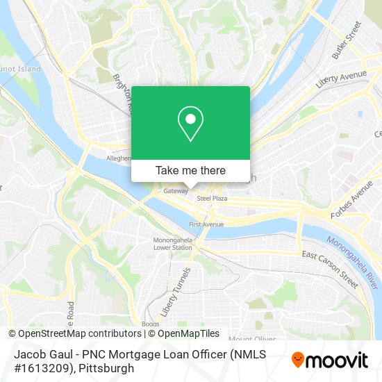 Mapa de Jacob Gaul - PNC Mortgage Loan Officer (NMLS #1613209)