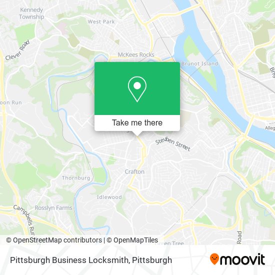 Mapa de Pittsburgh Business Locksmith
