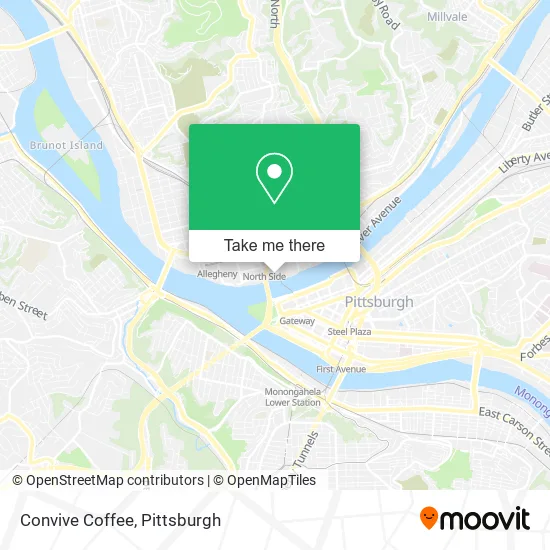 Convive Coffee map