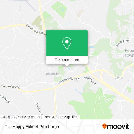 The Happy Falafel map