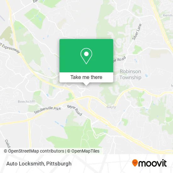 Auto Locksmith map