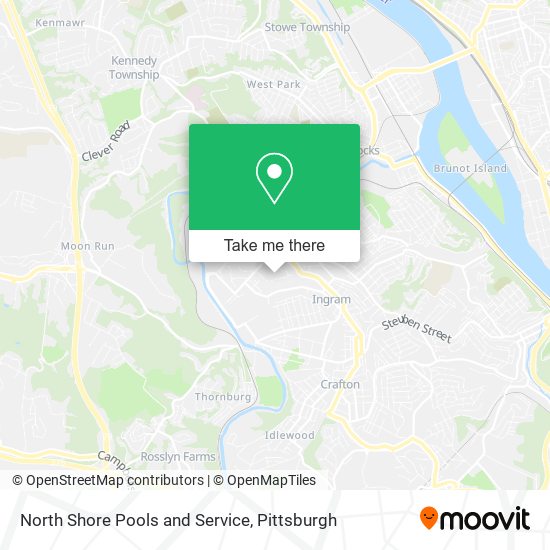 North Shore Pools and Service map
