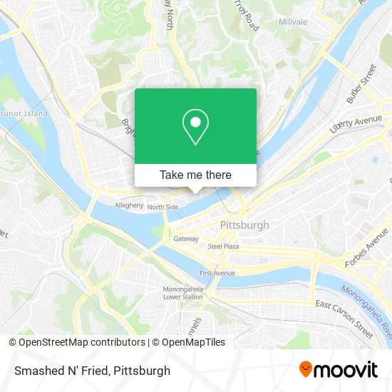 Smashed N' Fried map