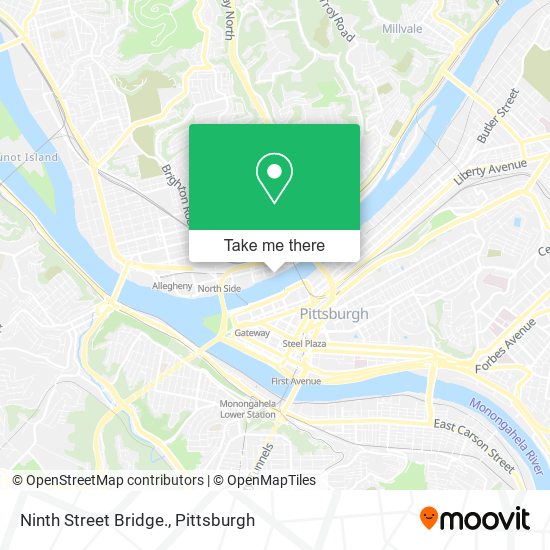 Ninth Street Bridge. map