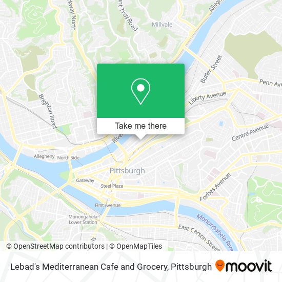 Mapa de Lebad's Mediterranean Cafe and Grocery