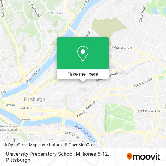 Mapa de University Preparatory School, Milliones 6-12