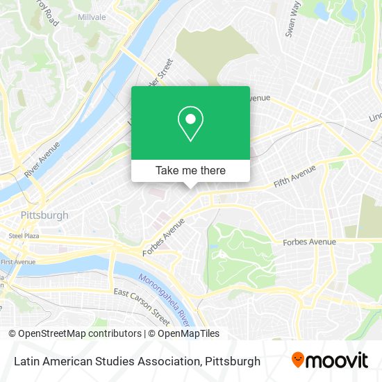 Latin American Studies Association map