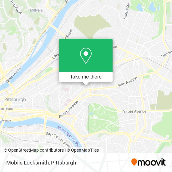 Mapa de Mobile Locksmith