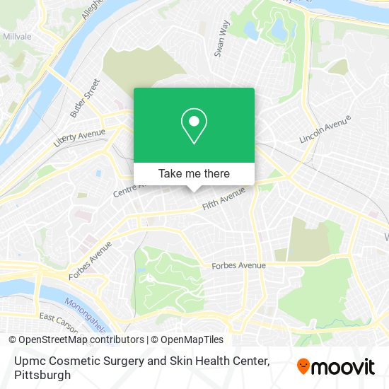 Mapa de Upmc Cosmetic Surgery and Skin Health Center