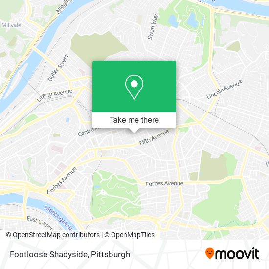 Footloose Shadyside map