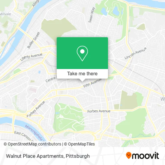 Mapa de Walnut Place Apartments
