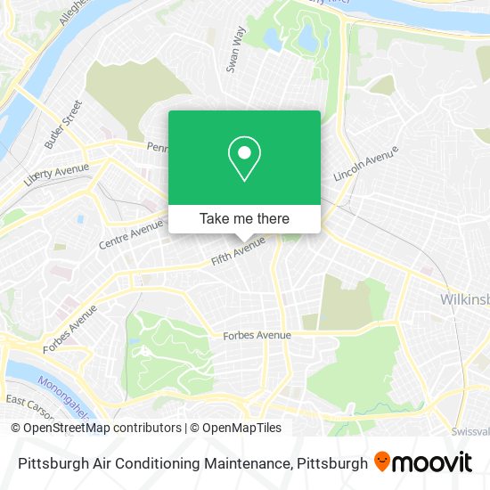 Mapa de Pittsburgh Air Conditioning Maintenance