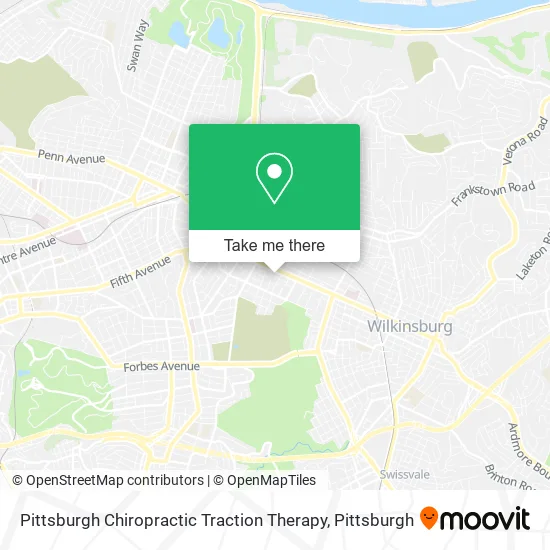 Pittsburgh Chiropractic Traction Therapy map
