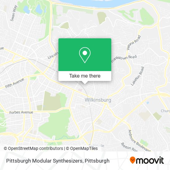 Pittsburgh Modular Synthesizers map