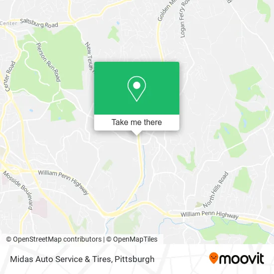 Midas Auto Service & Tires map