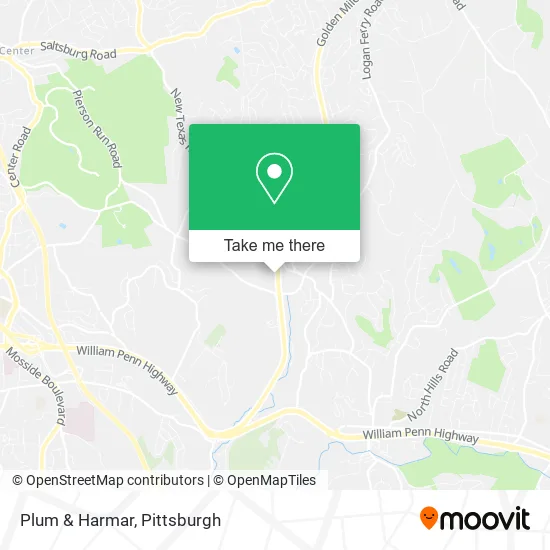 Plum & Harmar map