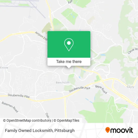 Family Owned Locksmith map