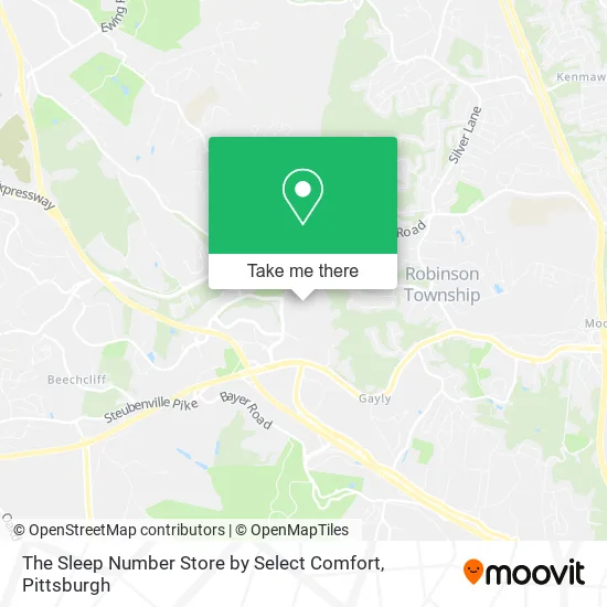 The Sleep Number Store by Select Comfort map