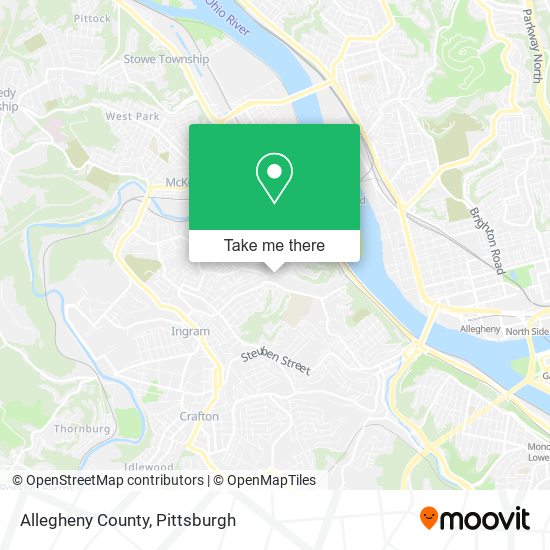 Mapa de Allegheny County