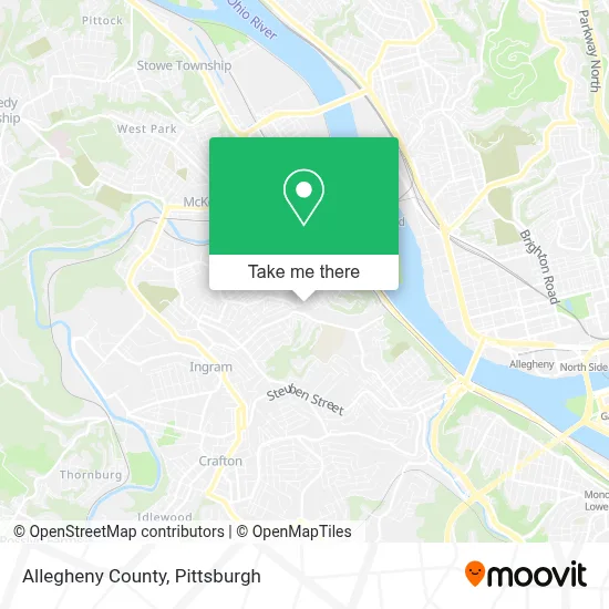 Allegheny County map