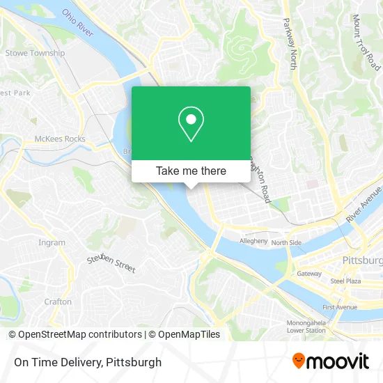 On Time Delivery map
