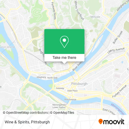 Wine & Spirits map